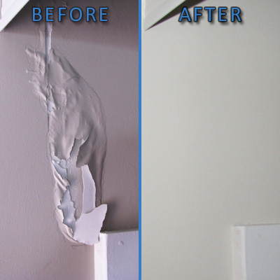 Ottawa House Painting Drywall Damage Fixes Before and After