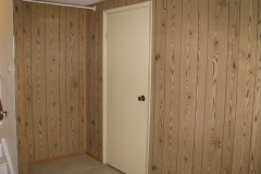 Ottawa Panelled Basement Before Priming and Painting