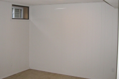Ottawa Panelled Basement After Priming and Painting