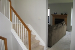 Barrhaven Stairs Family Room Painted